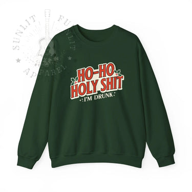 Ho Ho Holy Sh*t NSFW Funny Christmas Sweater - Sunlit Funlit Country Music Tees